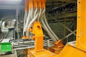  	PU spiral tubes between the NIAGARA M-Class® screening machine and the discharge equipment 