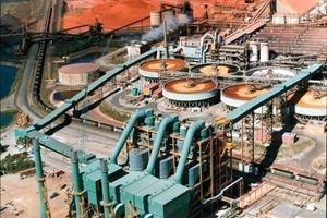  	 Air purification equipment in the QAL refinery in Australia (FLSmidth)  