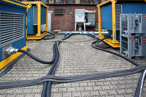  5	Die Druckluft-Leitungen wurden überwiegend mit flexiblen Schläuchen realisiert • The compressed air pipings were mainly realised by means of flexible hoses 