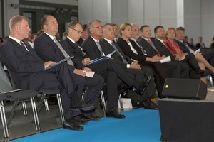  1 Opening ceremony (front row, from left to right: Prof. Dr.-Ing. Georg Unland, Dirk Hilbert, Hans-Jürgen Kerkhoff, Dr.-Ing. Peter Dahlmann) 