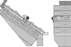  16	 Eindeckmaschine (l.) mit geteilter Wanne (r.) 