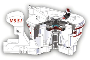  22 VSSI or Vertical Shaft Stator Impact crusher 