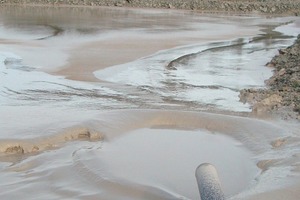  	Settling basin for limestone sludge 