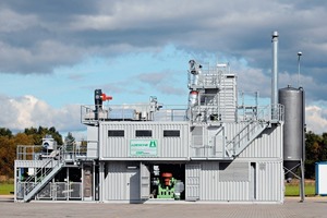  1 Die neue, containerisierte CGPmobile-Anlage beim roll-out in Jasien ● The new, containerised CGPmobile plant during the roll-out in Jasien 