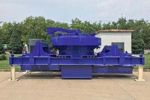  The first VSI rotor centrifugal crusher RSMX 1222 "TwinDrive" shortly before shipment to the customer 