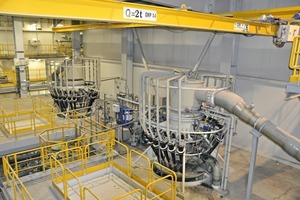  1 REA-Gips-Entwässerunsganlageim Kraftwerk Belchatov/Polen # FGD gypsum dewatering system at the power station in Belchatov/Poland 