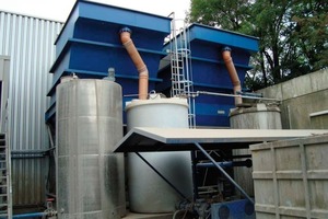  Set-up of the treatment plant with LEIBLEIN lamella separators 