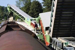  5	StormajorTM für eine Waggonbeladung in einem Steinbruch für Quarzsand bei Paris 