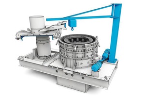  7 An optionally available crane greatly facilitates component replacement 