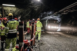  3	Das Testgelände befindet sich im Bergwerk Boliden in Kristineberg im Norden Schwedens  