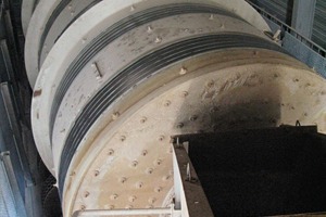  1	Waschtrommel von Skako Vibration in der von Sagrex betriebenen Grube von Marche-les-Dames • Washing drum supplied by Skako Vibration at the Marche-les-Dames pit operated by Sagrex  