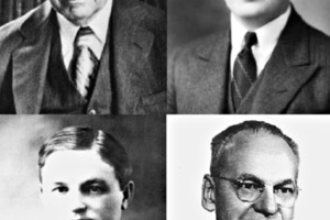  5	A.F. Taggart (oben links), A.M. Gaudin (oben rechts), T.J. Hoover (unten links) und A.W. Fahrenwald (unten rechts) A.F. Taggart (up left), A.M. Gaudin (up right), T.J. Hoover (down left) und A.W. Fahrenwald (down right) 