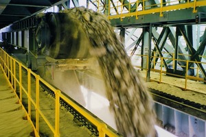  Belt drum in action in the copper mine ElAbra in Chile 