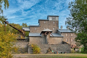  1 The old preparation facilities are an essential element of the Stöffel Park, and include the crusher building, shown here, ... 