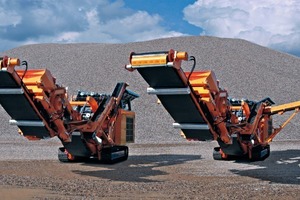  1	R700S mit zweigeteiltem Rückführband – als Retour- und Haldenband einsetzbar • R700S with the double functional return belt – used as return and stockpile conveyor 