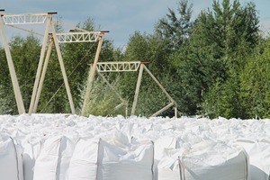  1	Kaolin in Big Bags, bereit zum Abtransport 