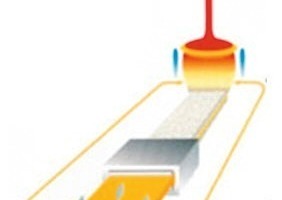  	Production of glass wool from the melting chamber up to cutting out  